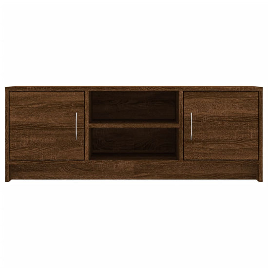 Tv-meubel 102x30x37,5 cm bewerkt hout bruin eikenkleur MeubelReus
