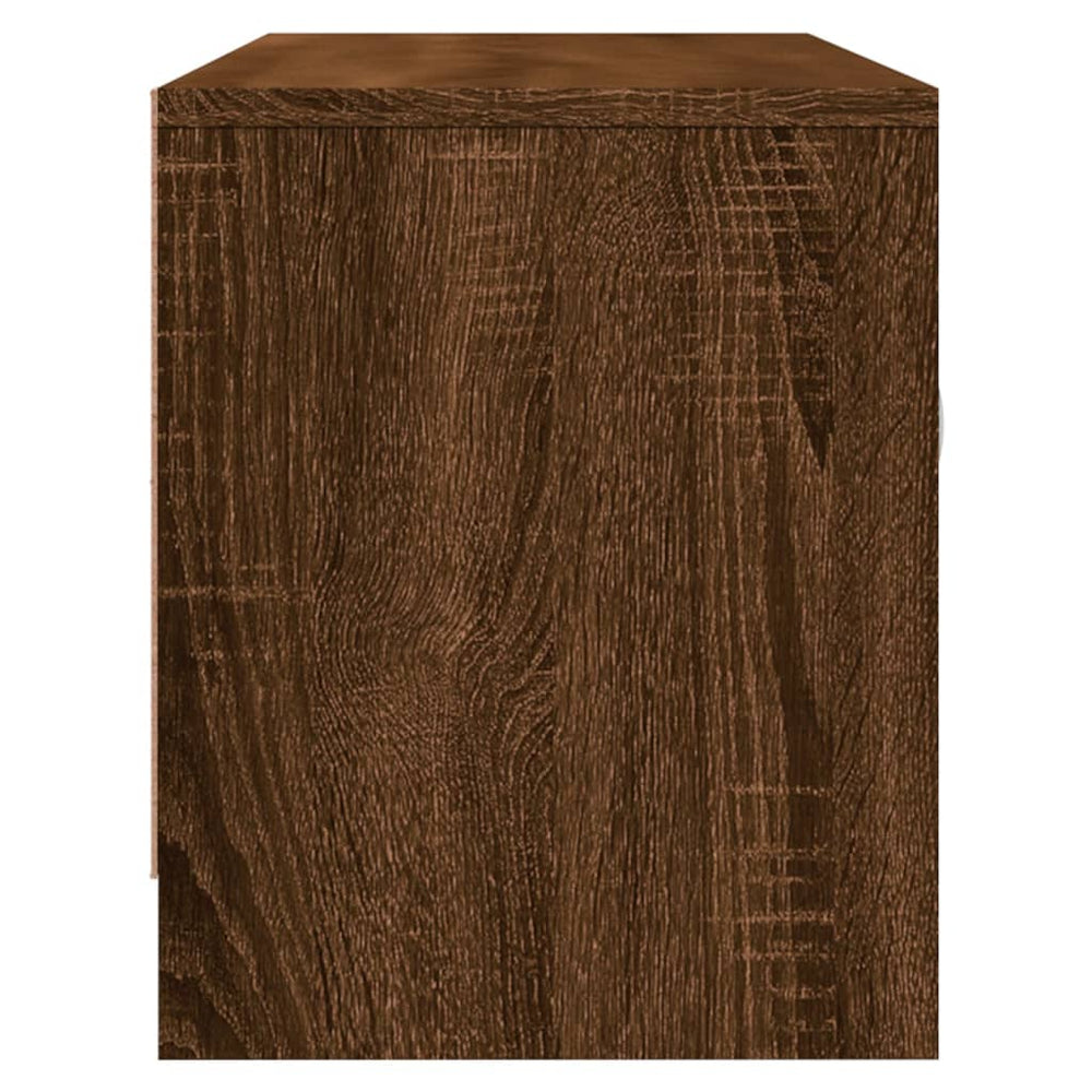 Tv-meubel 102x30x37,5 cm bewerkt hout bruin eikenkleur MeubelReus