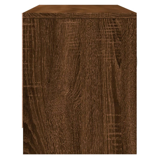 Tv-meubel 102x30x37,5 cm bewerkt hout bruin eikenkleur MeubelReus