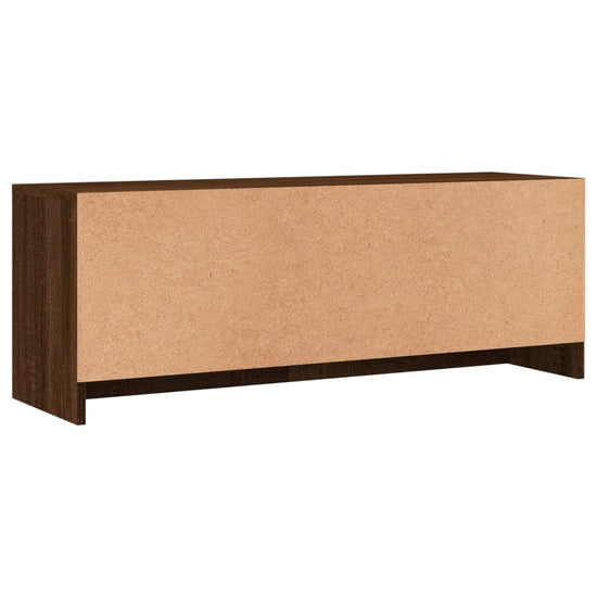 Tv-meubel 102x30x37,5 cm bewerkt hout bruin eikenkleur MeubelReus