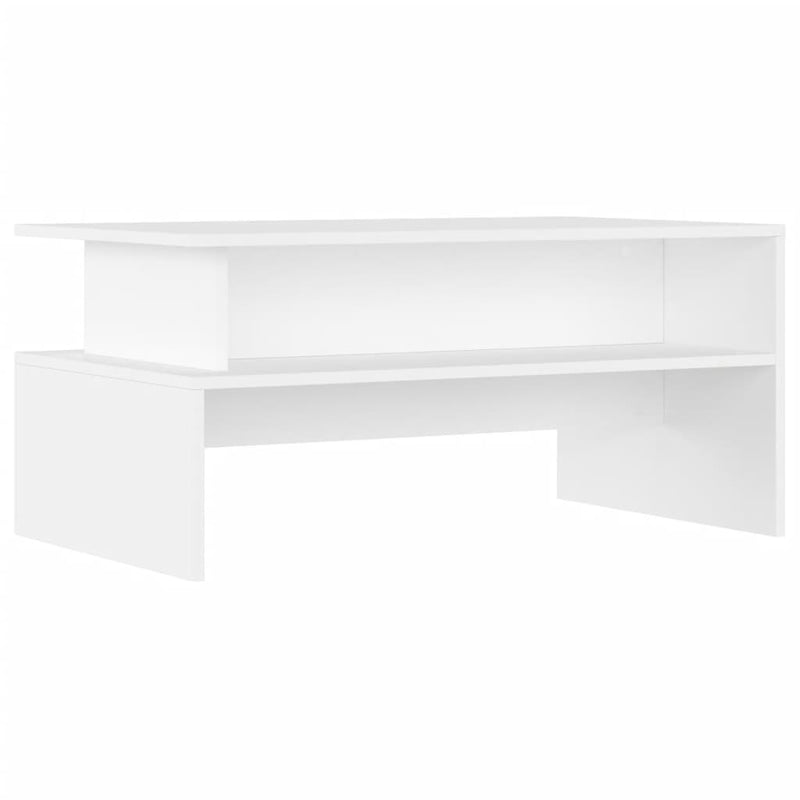 Salontafel 90x55x42,5 cm bewerkt hout wit MeubelReus