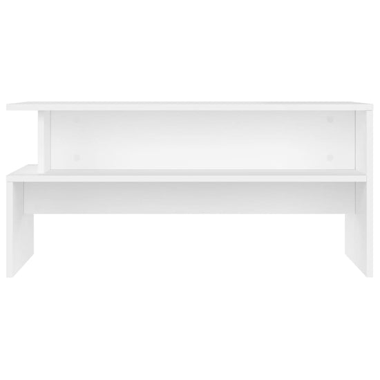Salontafel 90x55x42,5 cm bewerkt hout wit MeubelReus