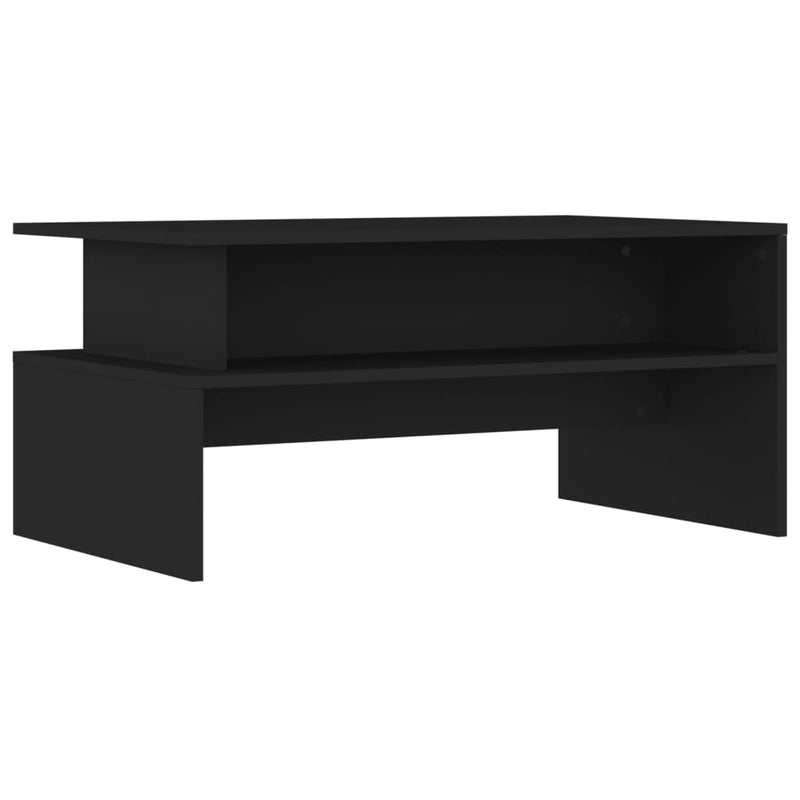 Salontafel 90x55x42,5 cm bewerkt hout zwart MeubelReus