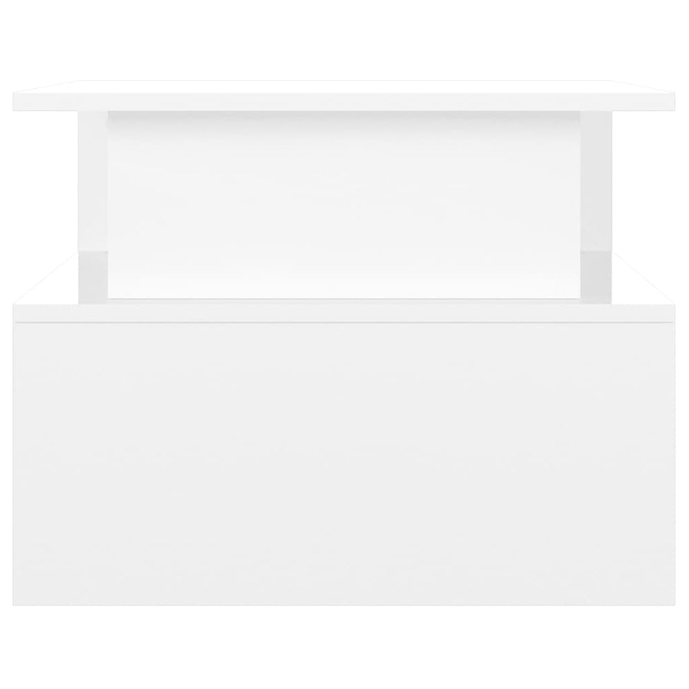 Salontafel 90x55x42,5 cm bewerkt hout hoogglans wit MeubelReus