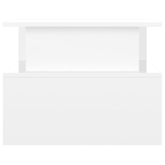 Salontafel 90x55x42,5 cm bewerkt hout hoogglans wit MeubelReus