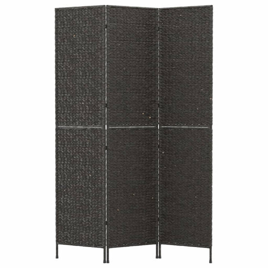 Kamerscherm met 3 panelen 122x180 cm waterhyacint zwart MeubelReus