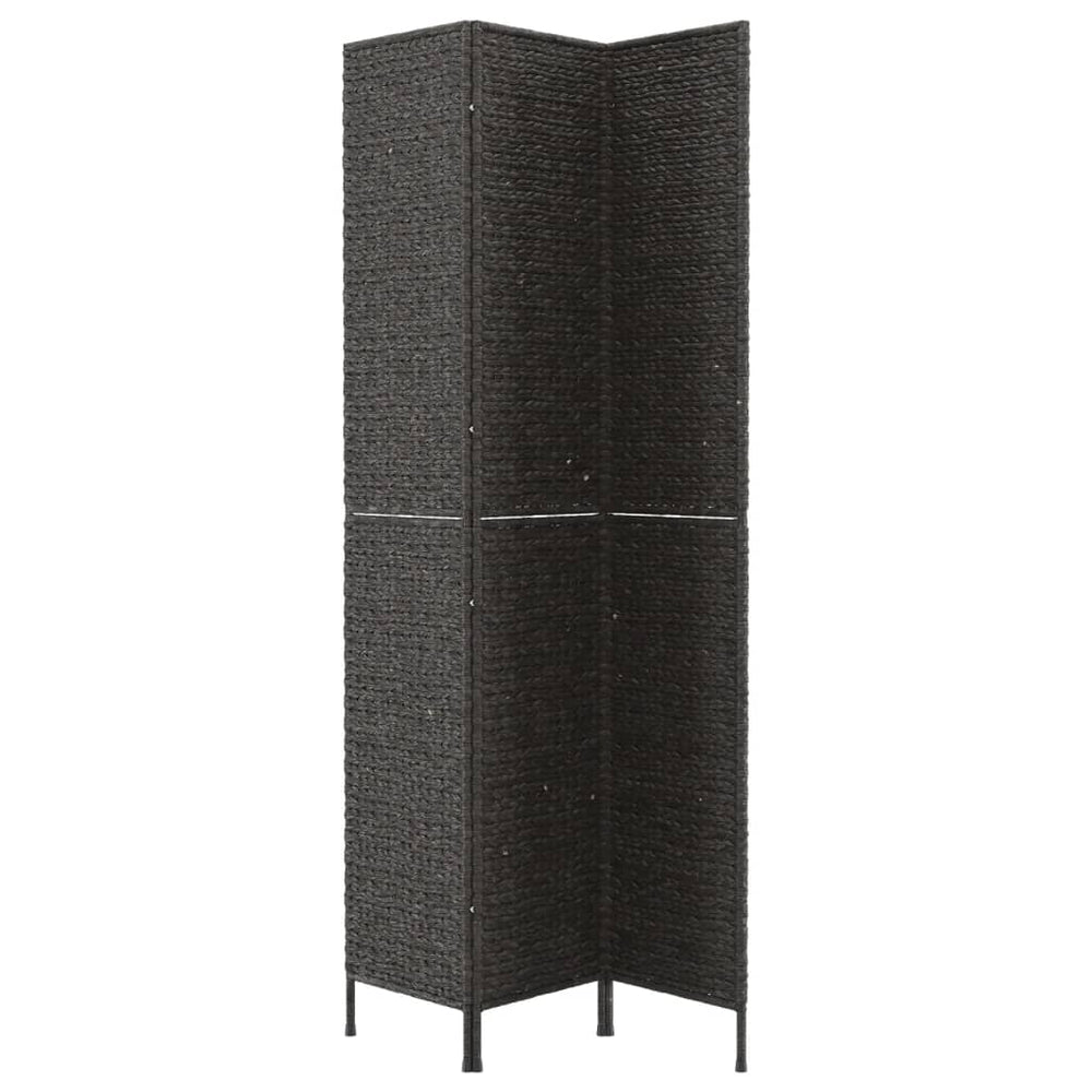 Kamerscherm met 3 panelen 122x180 cm waterhyacint zwart MeubelReus