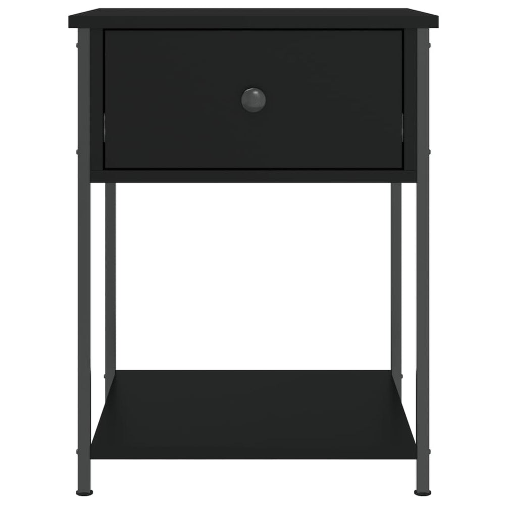 Nachtkastjes 2 st 44x45x58 cm bewerkt hout zwart MeubelReus