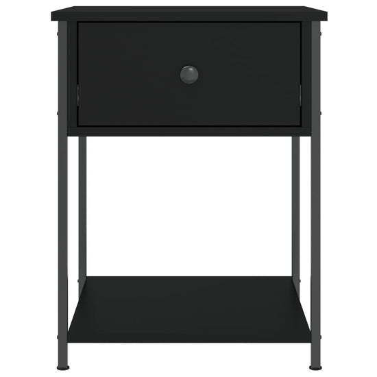 Nachtkastjes 2 st 44x45x58 cm bewerkt hout zwart MeubelReus