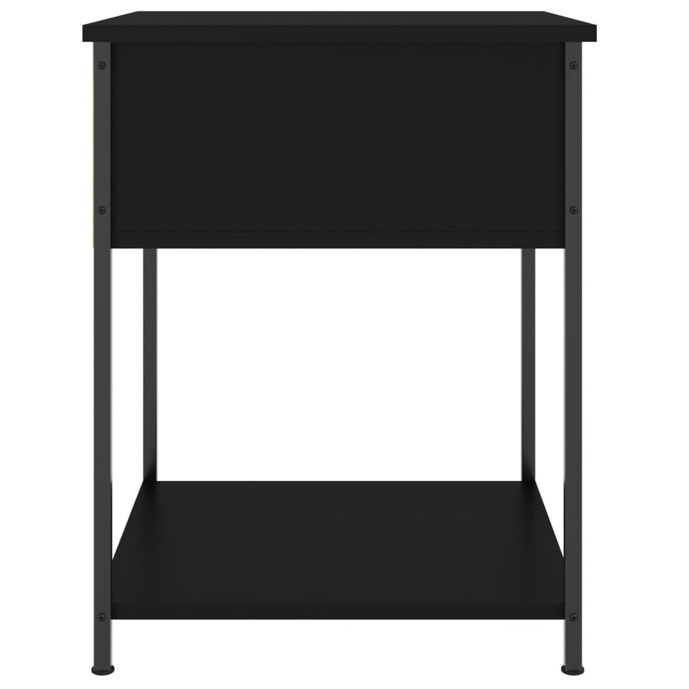 Nachtkastjes 2 st 44x45x58 cm bewerkt hout zwart MeubelReus