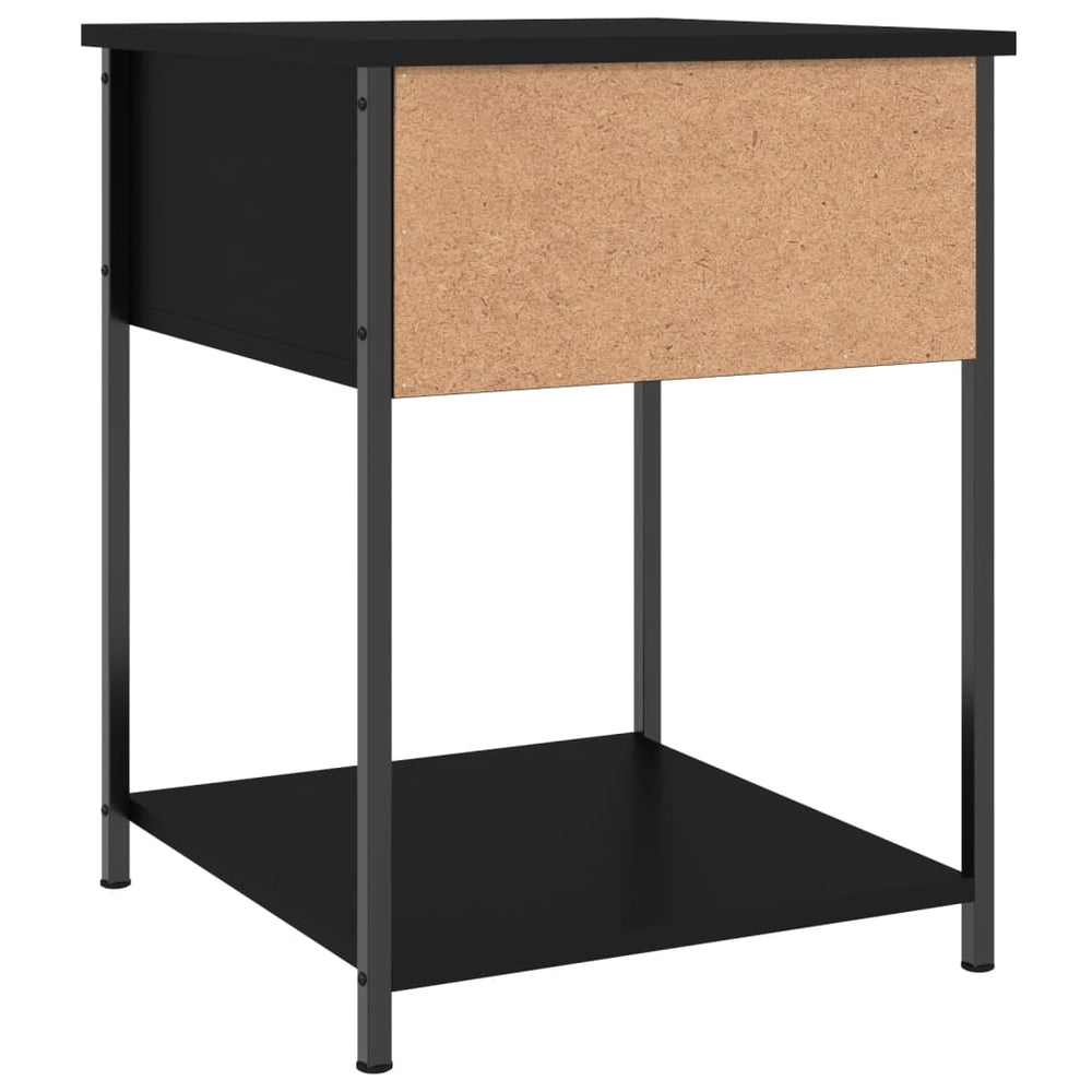Nachtkastjes 2 st 44x45x58 cm bewerkt hout zwart MeubelReus