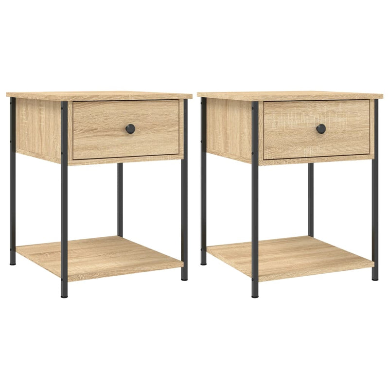 Nachtkastjes 2 st 44x45x58 cm sonoma eikenkleurig MeubelReus
