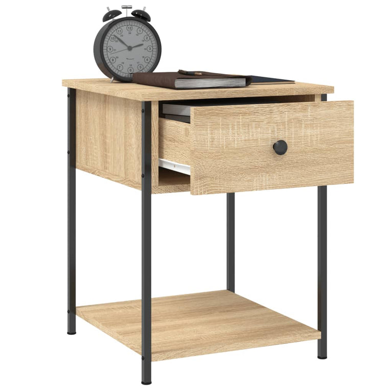 Nachtkastjes 2 st 44x45x58 cm sonoma eikenkleurig MeubelReus
