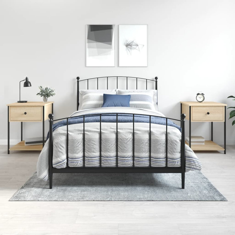 Nachtkastjes 2 st 44x45x58 cm sonoma eikenkleurig MeubelReus