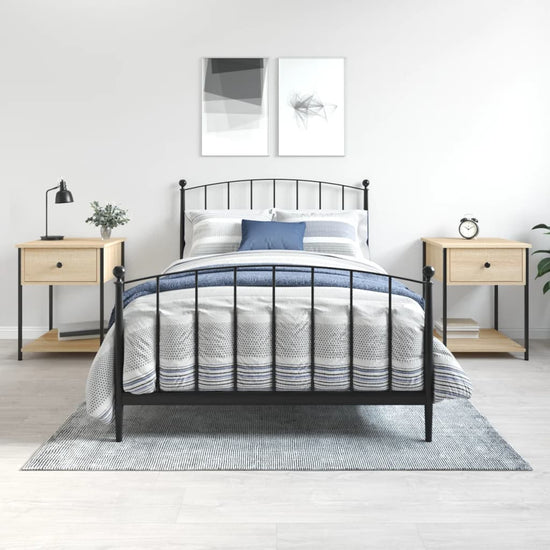 Nachtkastjes 2 st 44x45x58 cm sonoma eikenkleurig MeubelReus