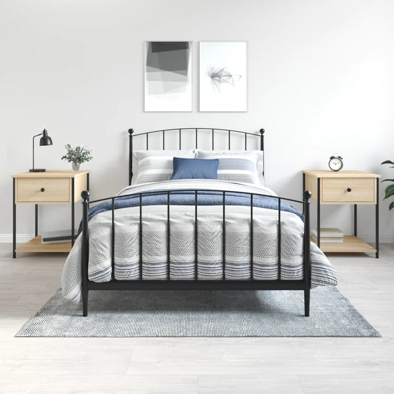 Nachtkastjes 2 st 44x45x58 cm sonoma eikenkleurig MeubelReus