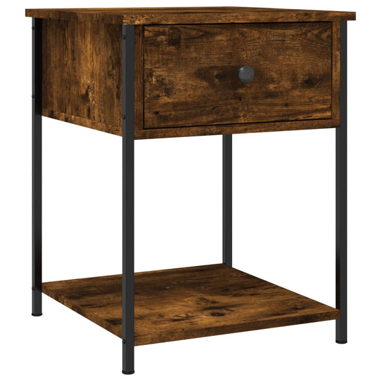 Nachtkastjes 2 st 44x45x58 cm bewerkt hout gerookt eikenkleurig MeubelReus