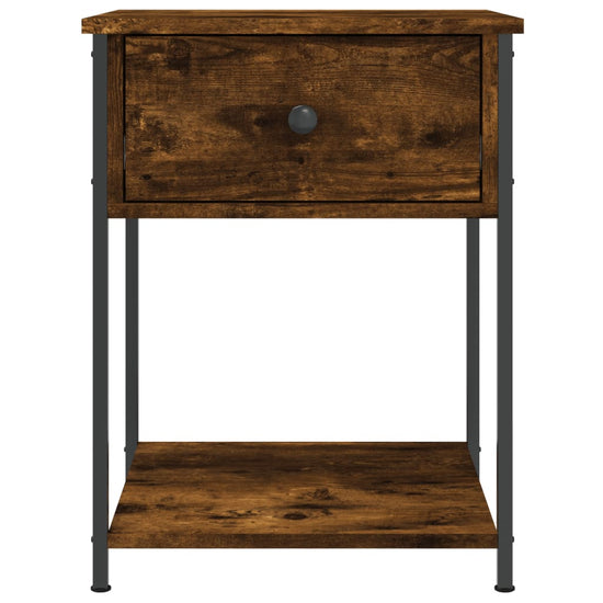 Nachtkastjes 2 st 44x45x58 cm bewerkt hout gerookt eikenkleurig MeubelReus