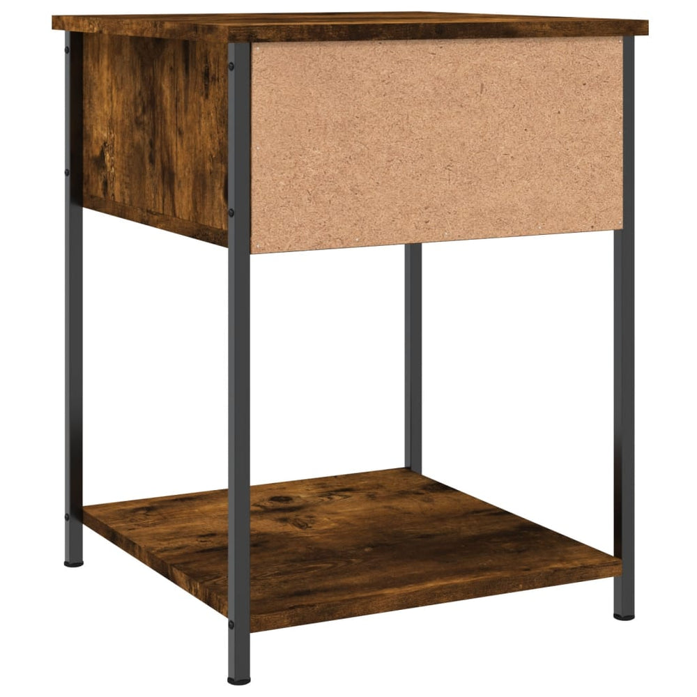 Nachtkastjes 2 st 44x45x58 cm bewerkt hout gerookt eikenkleurig MeubelReus
