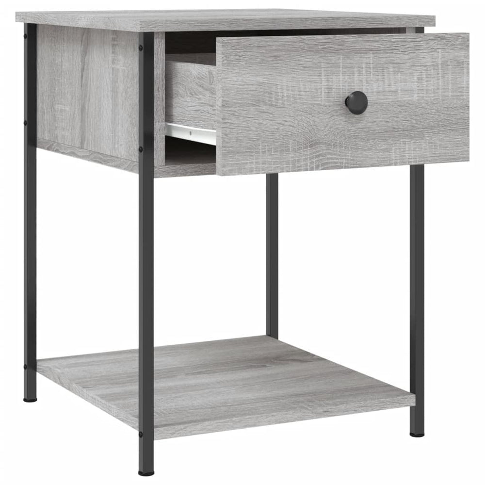 Nachtkastjes 2 st 44x45x58 cm bewerkt hout grijs sonoma eiken MeubelReus