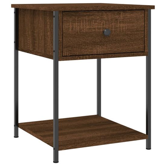 Nachtkastjes 2 st 44x45x58 cm bewerkt hout bruin eikenkleur MeubelReus