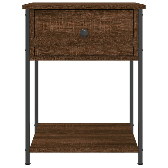Nachtkastjes 2 st 44x45x58 cm bewerkt hout bruin eikenkleur MeubelReus