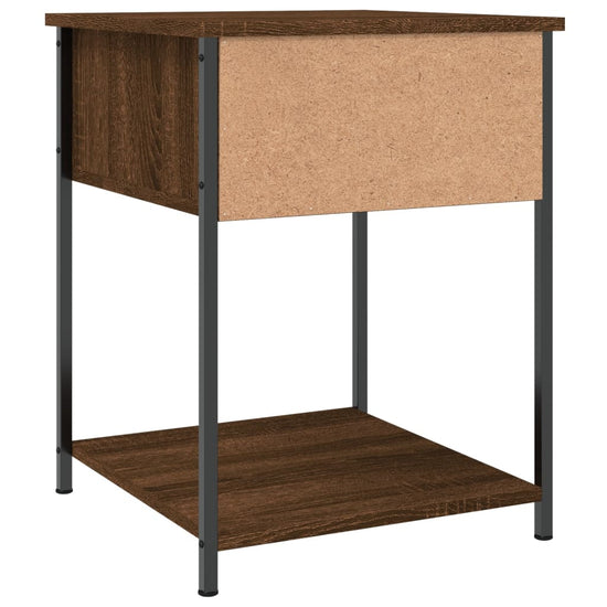 Nachtkastjes 2 st 44x45x58 cm bewerkt hout bruin eikenkleur MeubelReus