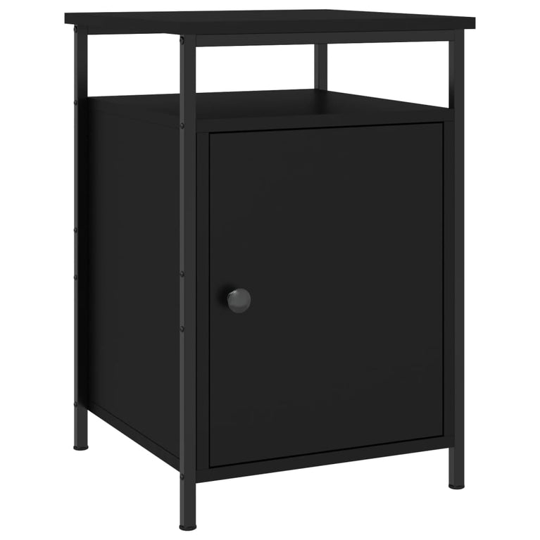 Nachtkastjes 2 st 40x42x60 cm bewerkt hout zwart MeubelReus