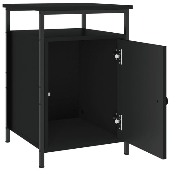 Nachtkastjes 2 st 40x42x60 cm bewerkt hout zwart MeubelReus