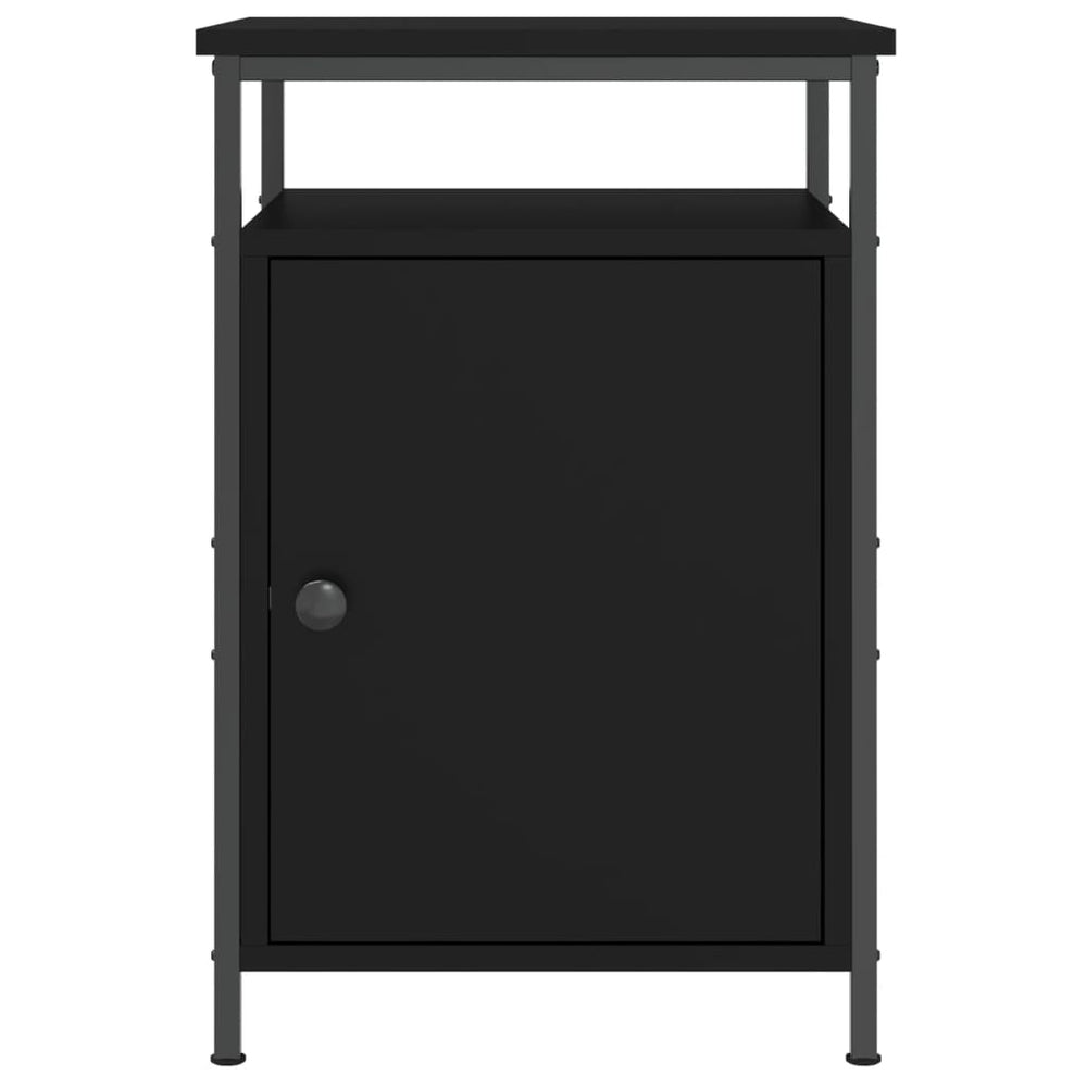 Nachtkastjes 2 st 40x42x60 cm bewerkt hout zwart MeubelReus