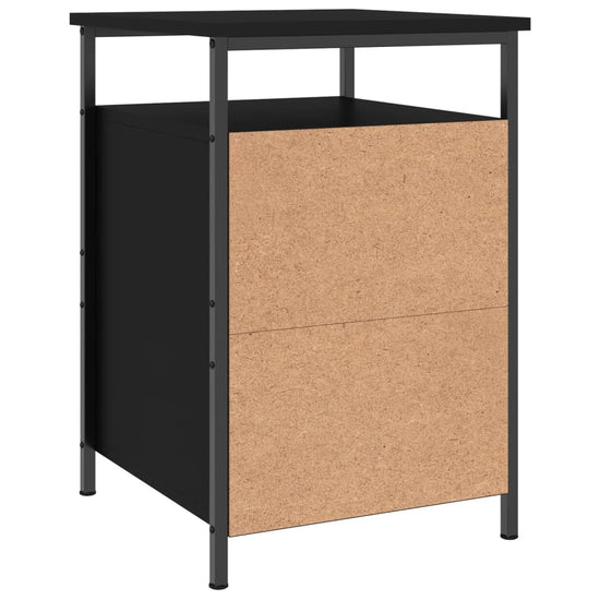 Nachtkastjes 2 st 40x42x60 cm bewerkt hout zwart MeubelReus
