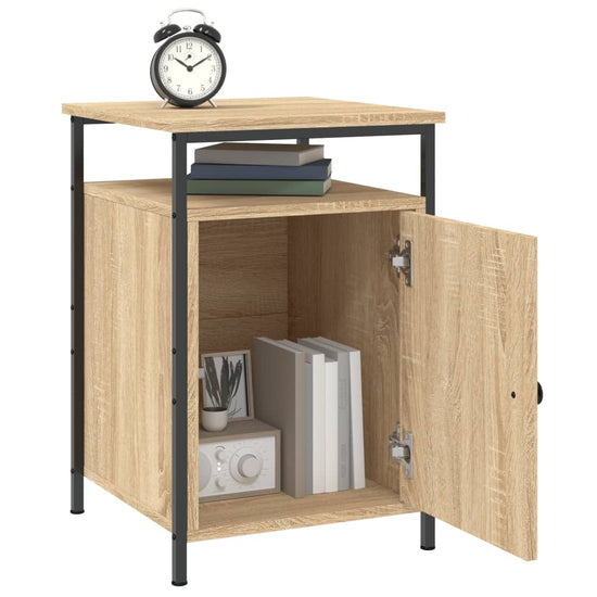 Nachtkastjes 2 st 40x42x60 cm bewerkt hout sonoma eikenkleurig MeubelReus