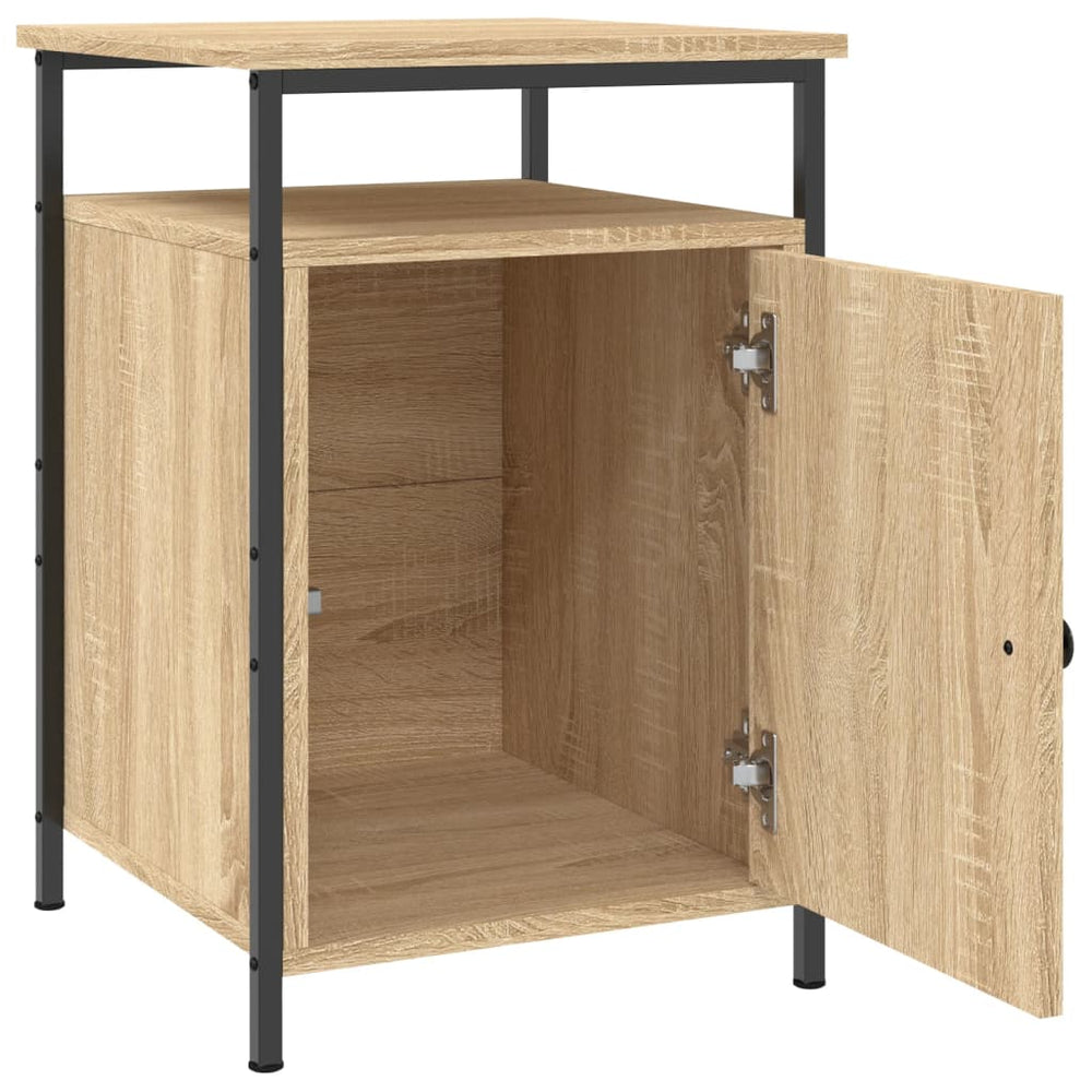 Nachtkastjes 2 st 40x42x60 cm bewerkt hout sonoma eikenkleurig MeubelReus
