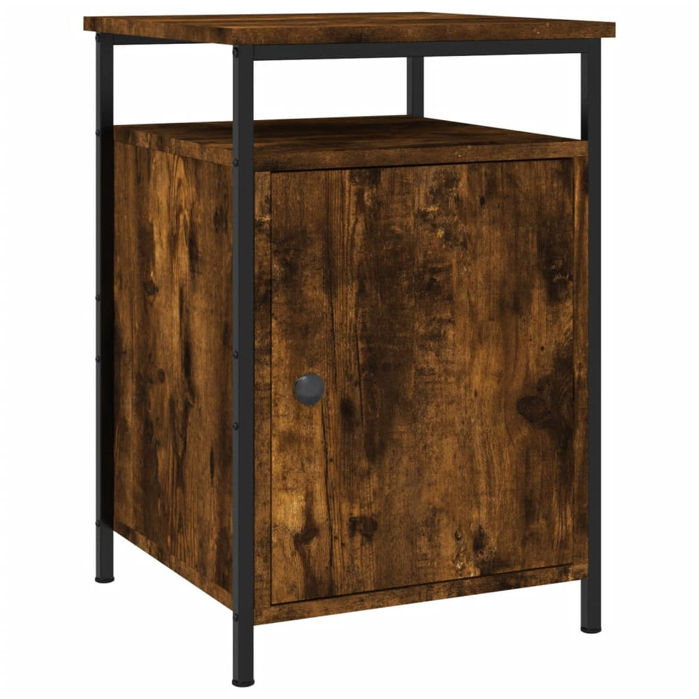 Nachtkastjes 2 st 40x42x60 cm bewerkt hout gerookt eikenkleurig MeubelReus