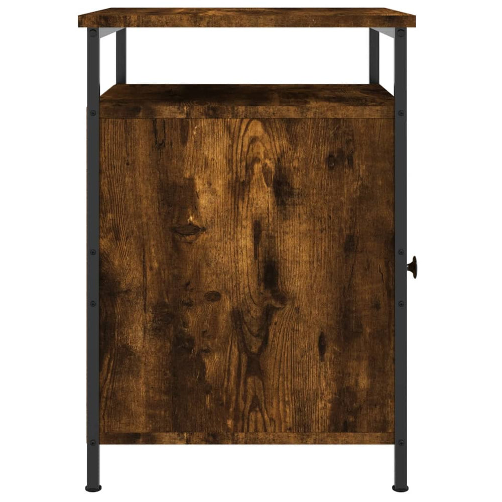 Nachtkastjes 2 st 40x42x60 cm bewerkt hout gerookt eikenkleurig MeubelReus