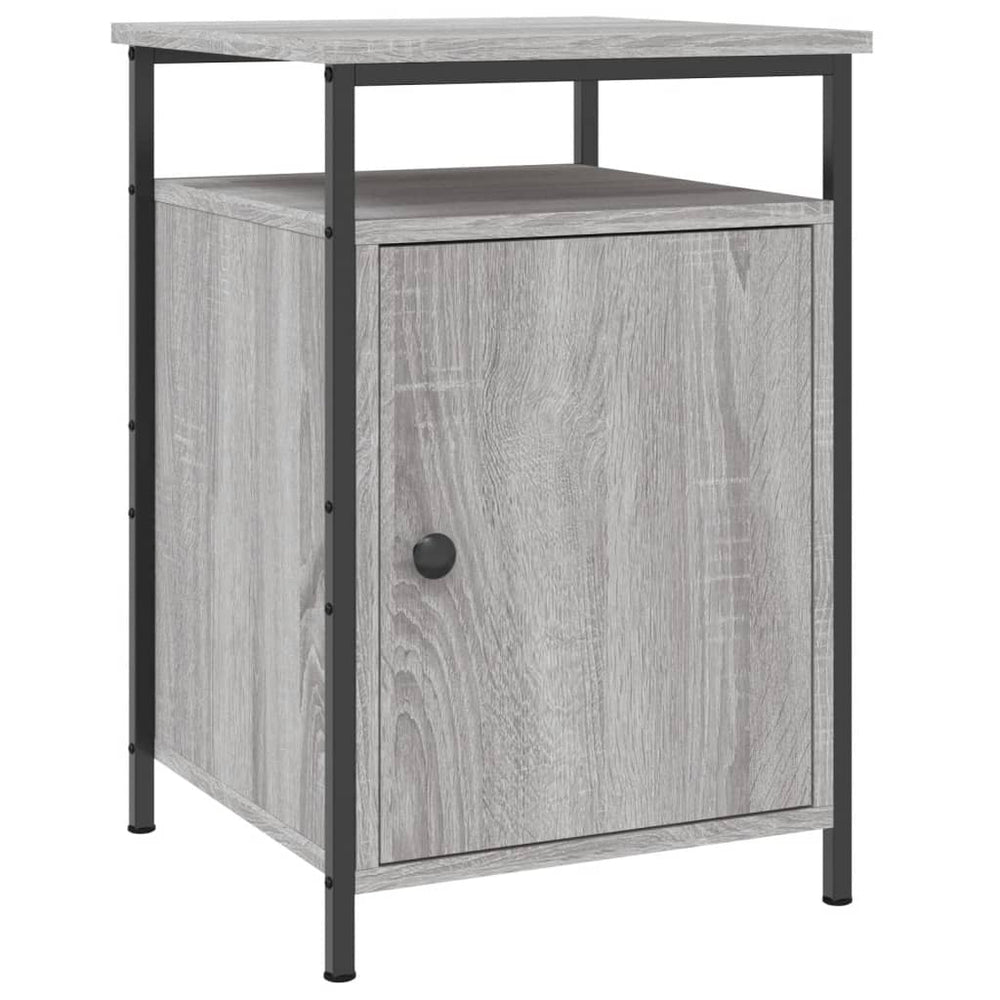 Nachtkastjes 2 st 40x42x60 cm bewerkt hout grijs sonoma eiken MeubelReus