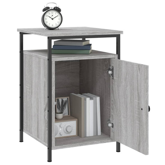 Nachtkastjes 2 st 40x42x60 cm bewerkt hout grijs sonoma eiken MeubelReus