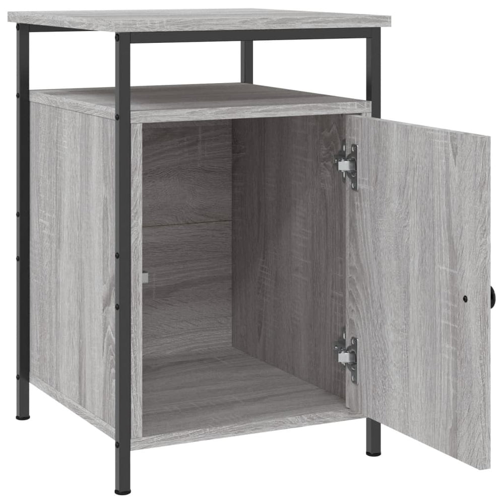 Nachtkastjes 2 st 40x42x60 cm bewerkt hout grijs sonoma eiken MeubelReus