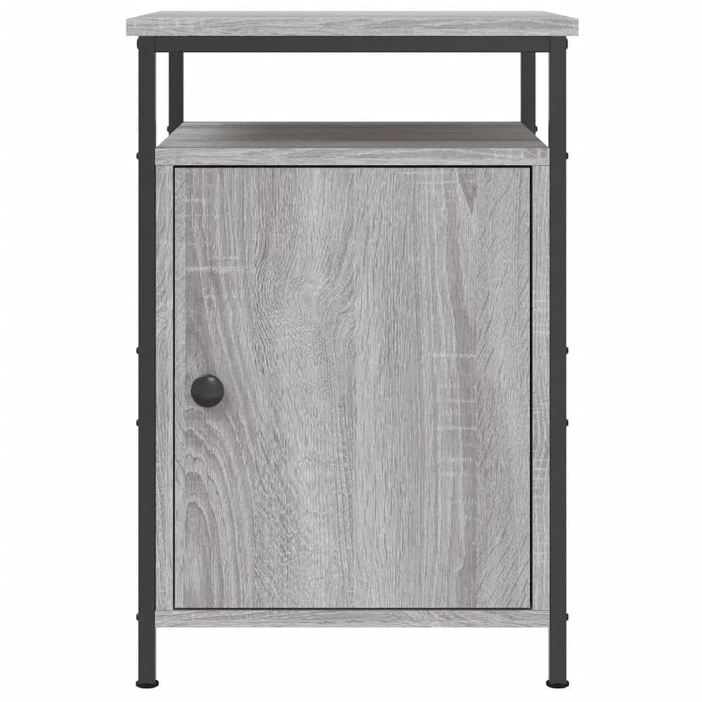 Nachtkastjes 2 st 40x42x60 cm bewerkt hout grijs sonoma eiken MeubelReus