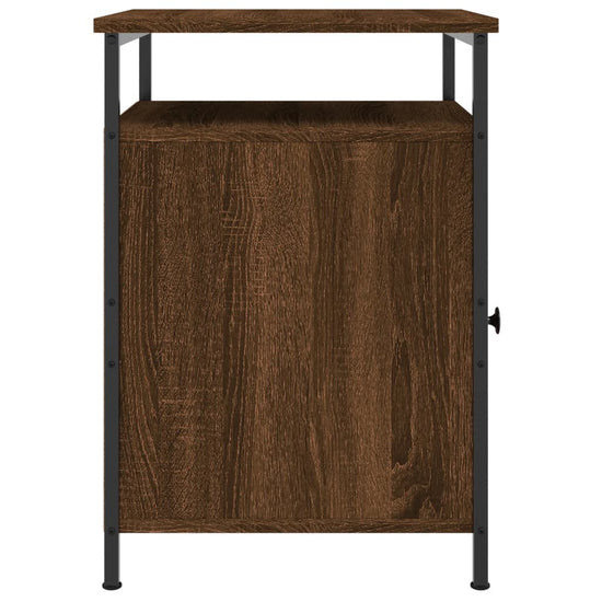 Nachtkastjes 2 st 40x42x60 cm bewerkt hout bruin eikenkleur MeubelReus