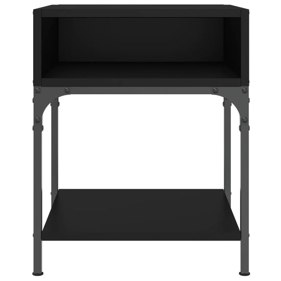 Nachtkastjes 2 st 40x41x50 cm bewerkt hout zwart MeubelReus