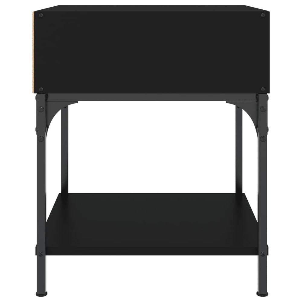 Nachtkastjes 2 st 40x41x50 cm bewerkt hout zwart MeubelReus