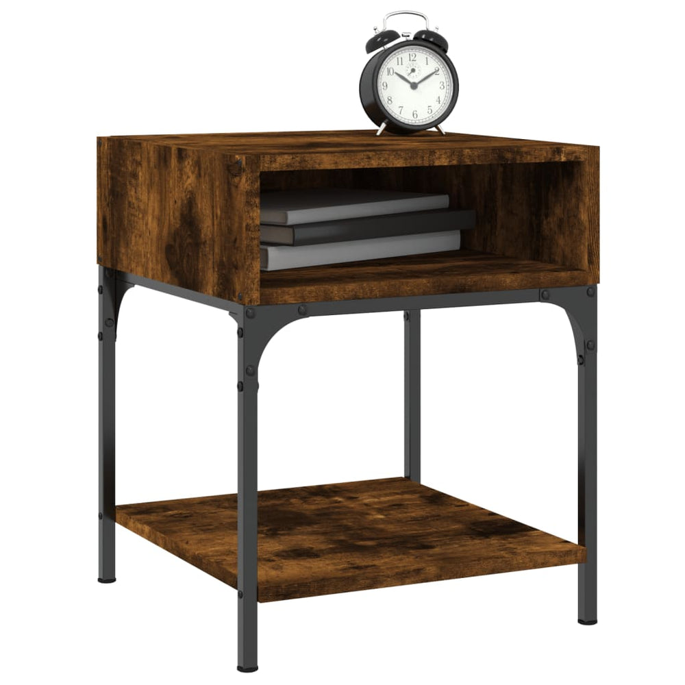 Nachtkastjes 2 st 40x41x50 cm bewerkt hout gerookt eikenkleurig MeubelReus