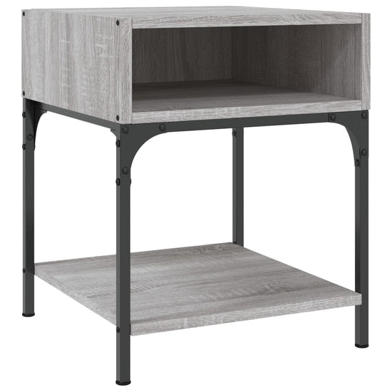 Nachtkastjes 2 st 40x41x50 cm bewerkt hout grijs sonoma eiken MeubelReus