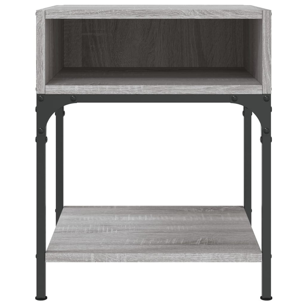 Nachtkastjes 2 st 40x41x50 cm bewerkt hout grijs sonoma eiken MeubelReus