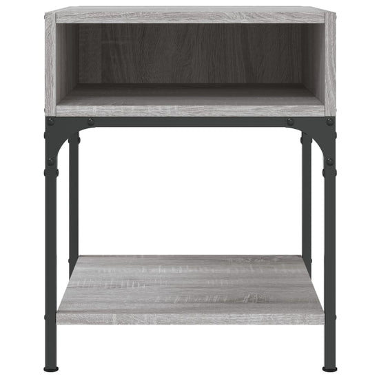 Nachtkastjes 2 st 40x41x50 cm bewerkt hout grijs sonoma eiken MeubelReus