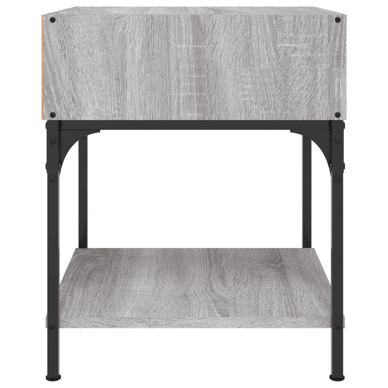 Nachtkastjes 2 st 40x41x50 cm bewerkt hout grijs sonoma eiken MeubelReus