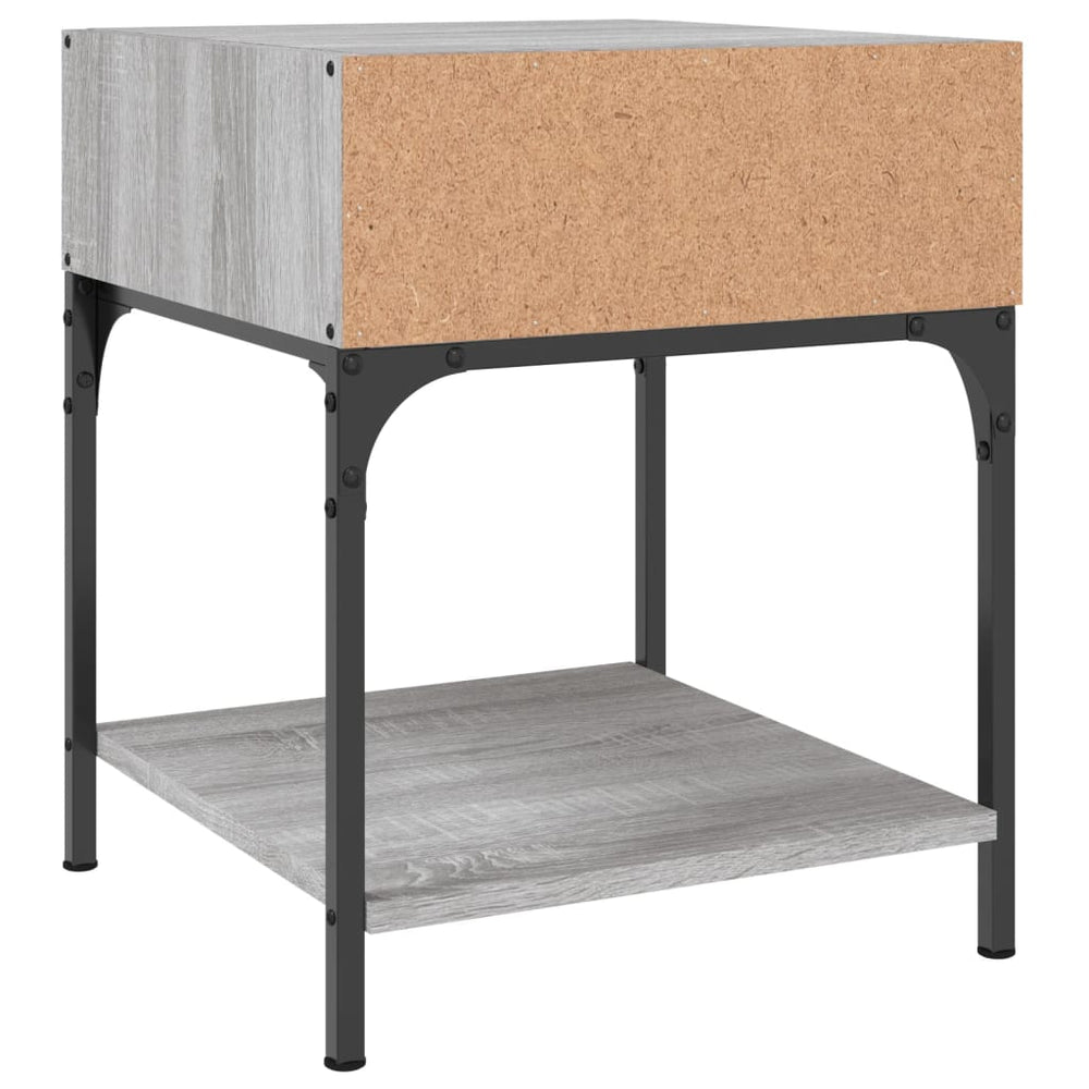 Nachtkastjes 2 st 40x41x50 cm bewerkt hout grijs sonoma eiken MeubelReus