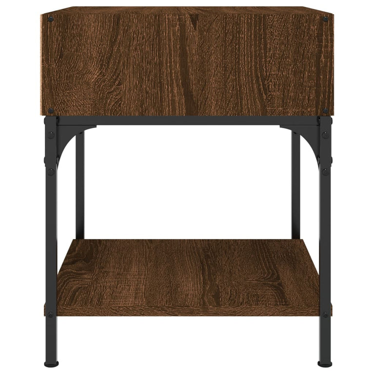Nachtkastjes 2 st 40x41x50 cm bewerkt hout bruin eikenkleur MeubelReus