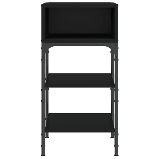 Nachtkastjes 2 st 35x34,5x70 cm bewerkt hout zwart MeubelReus
